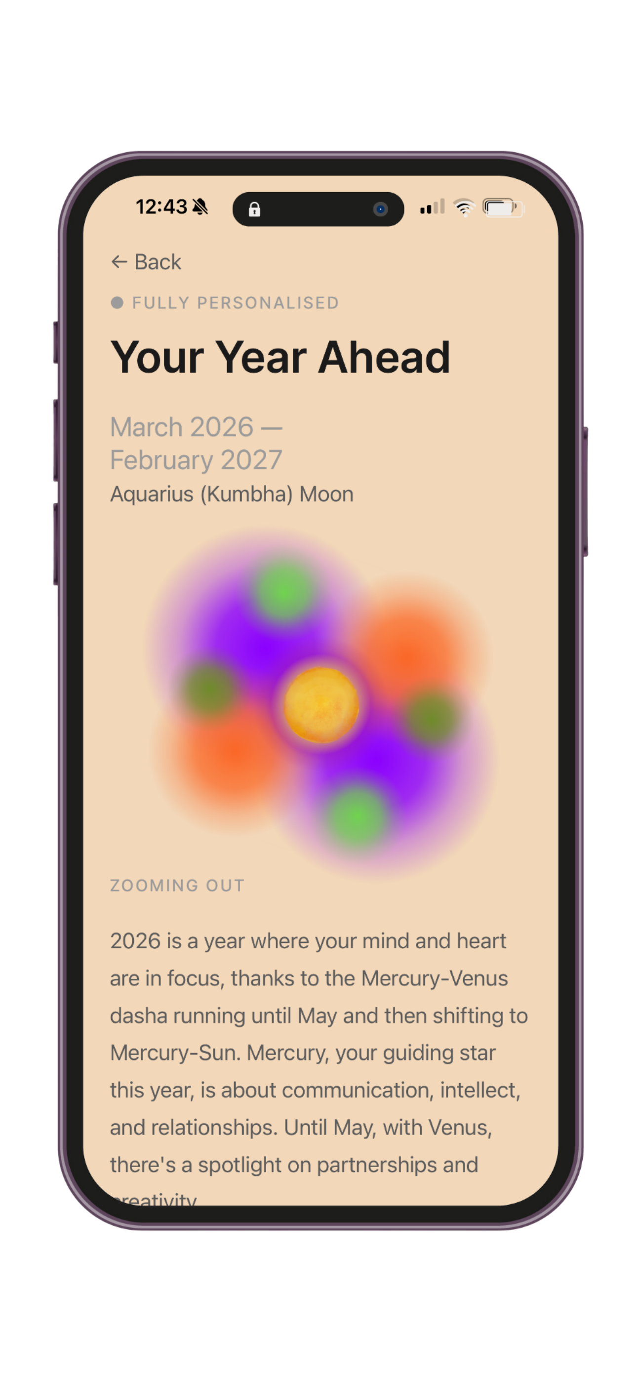 Auntie year ahead screen